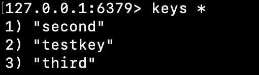 redis-cliのkeysコマンドでkeyの一覧を表示