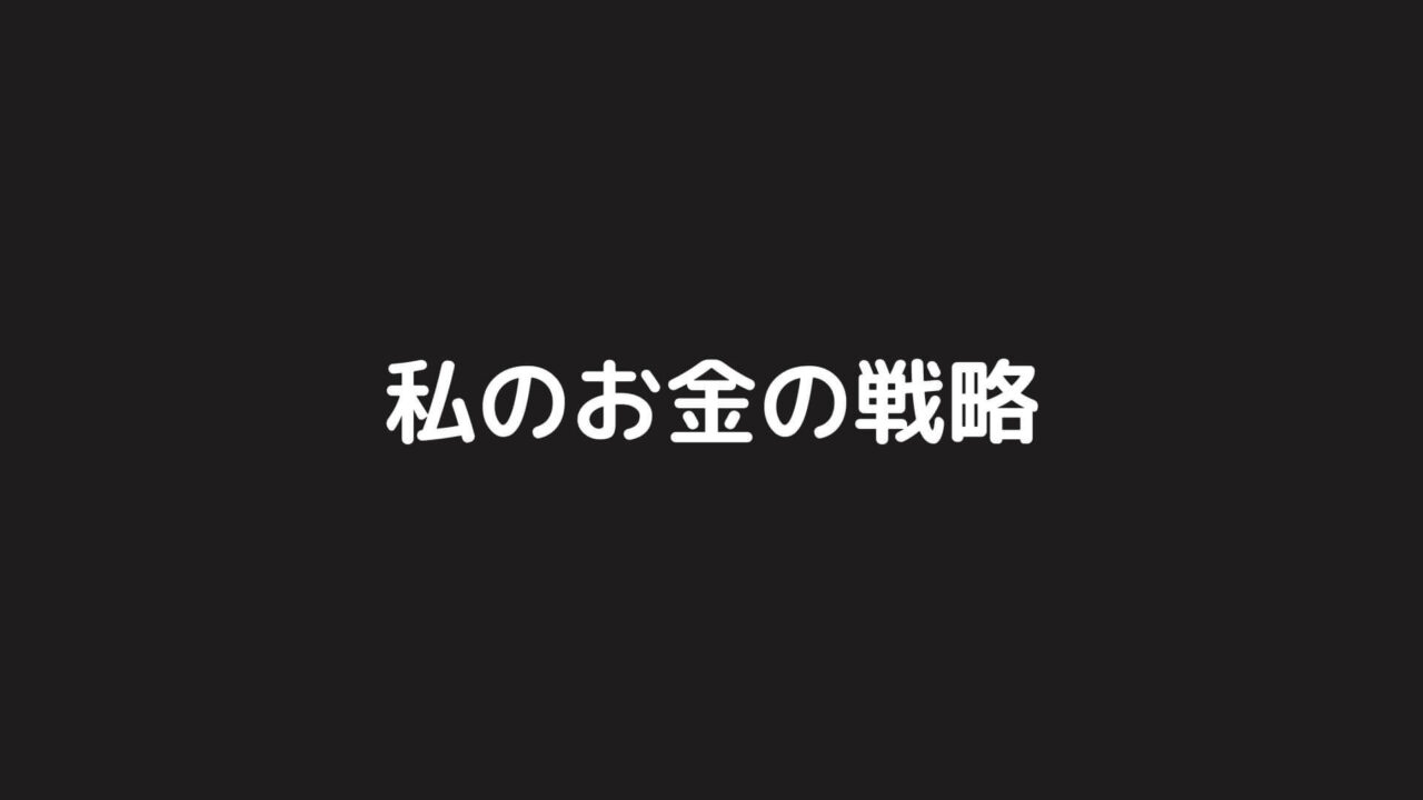 25歳Web系エンジニアの私のお金の戦略